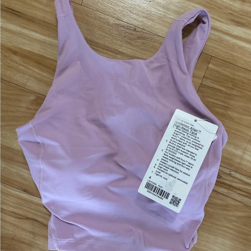 Lululemon Align High-Neck Tank
NWT
PKPI 
Pink 
Size 4